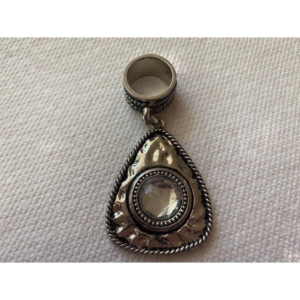 Chunky Metal Necklace Large Medallion‎ Pendant